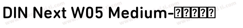 DIN Next W05 Medium字体转换